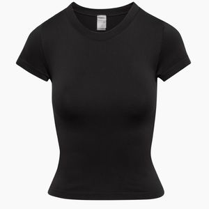 Aritzia Sunday Best Sinch Smooth Willow T-Shirt Black Size Small